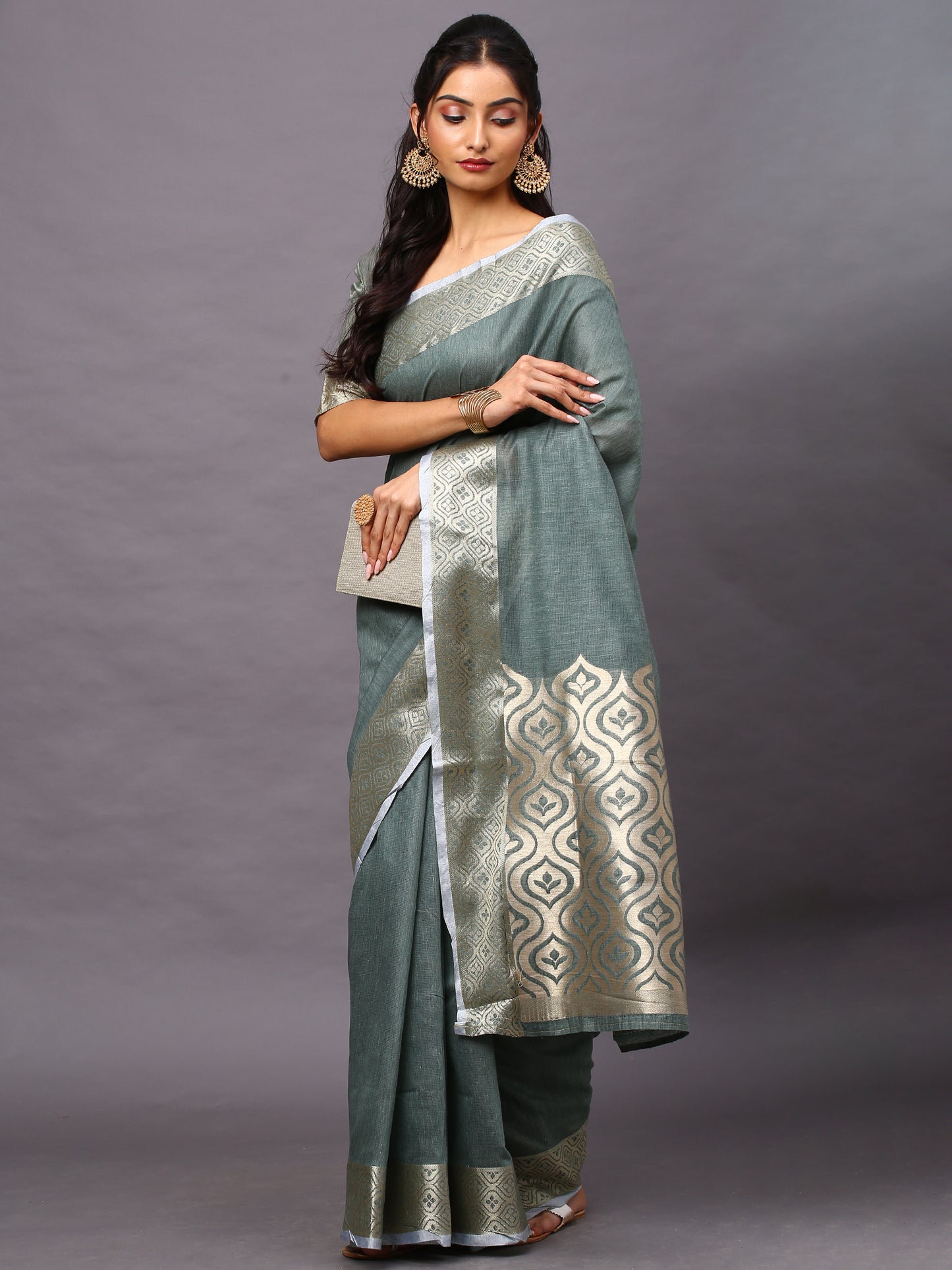 SEA GREEN SIDNAZ VOL-2 SAREE