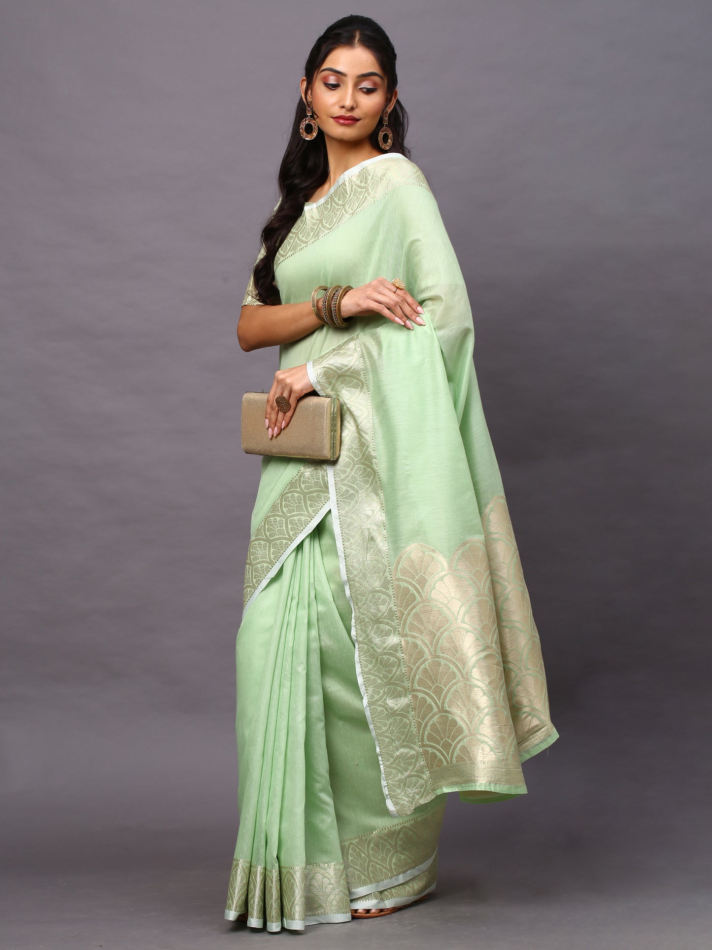 GREEN SIDNAZ VOL-3 SAREE