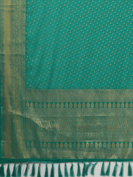 TEAL BLUE ALEKHA VOL.4 GEORGETTE