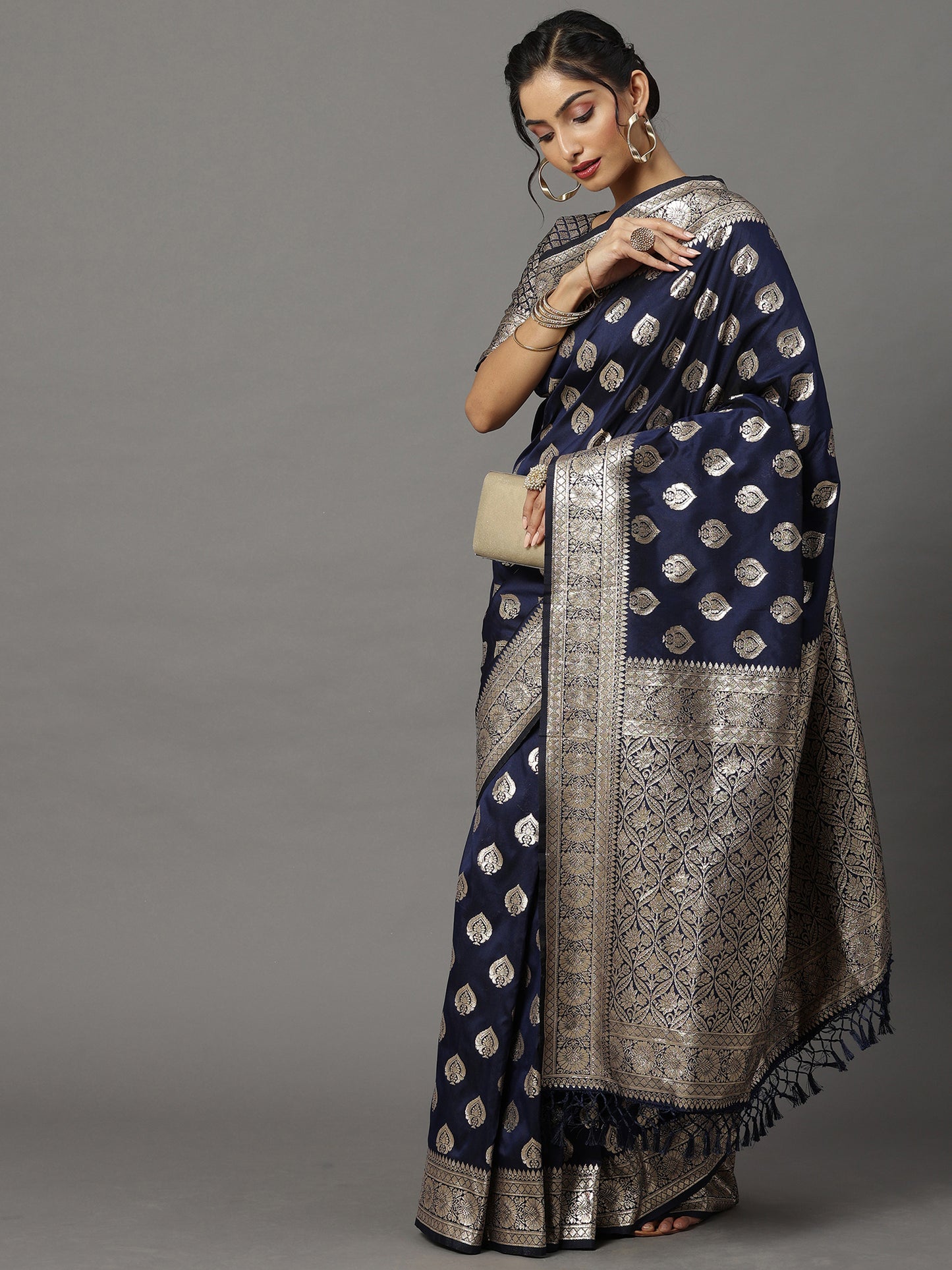 NAVY BLUE VMIKA VOL.4 SILK