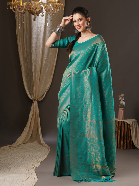 TEAL BLUE ALEKHA VOL.5 GEORGETTE