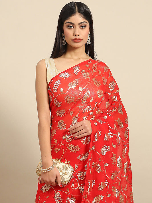 RED AARVI GEORGETTE
