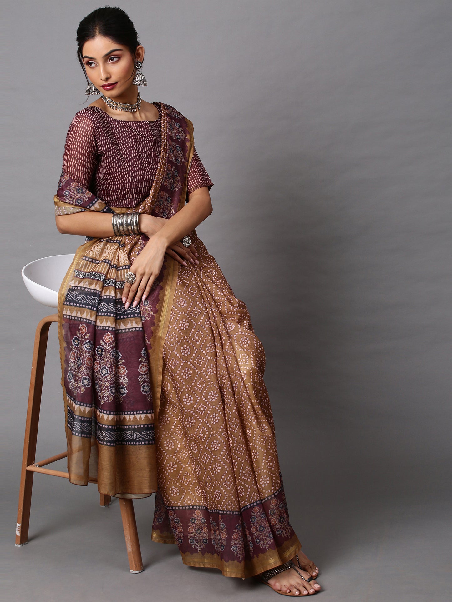 BEIGE BATIQ VOL.2 SAREE