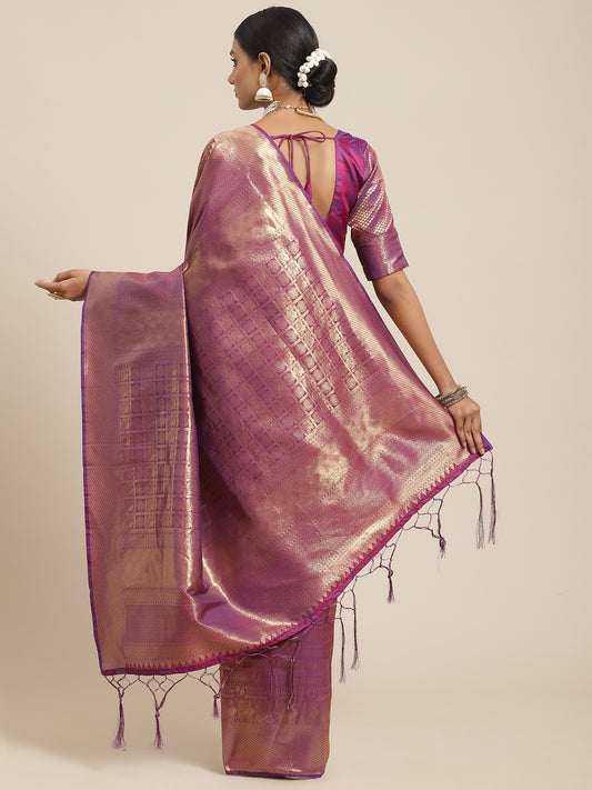 PURPLE KUMBHI KANJEEVARAM