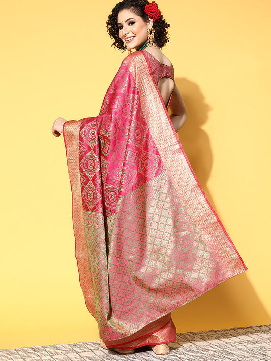 PINK MANIKARNIKA SILK