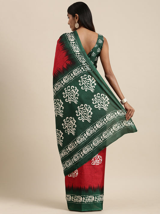 RED MANIPURI - 843 SILK