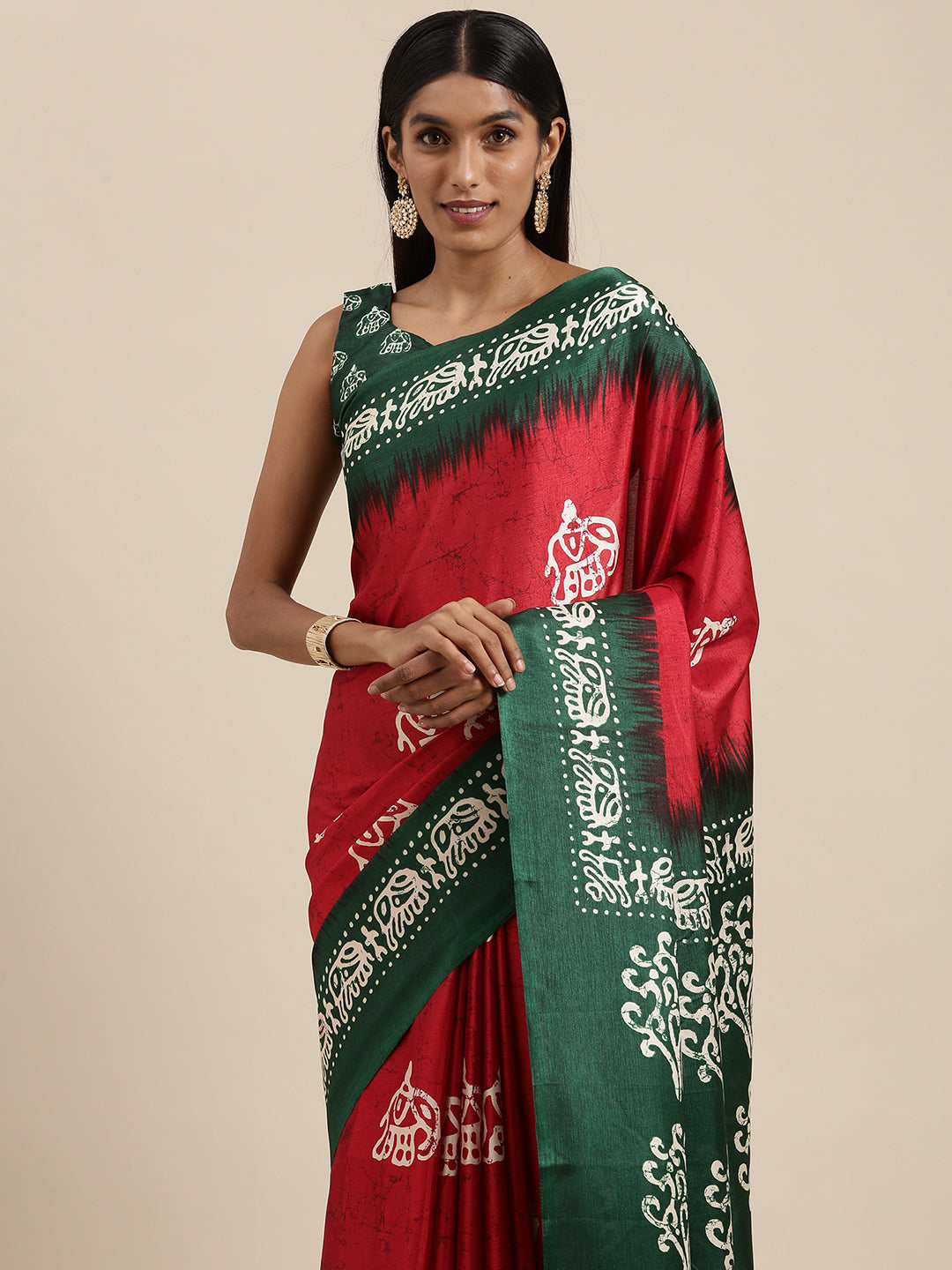 RED MANIPURI - 843 SILK