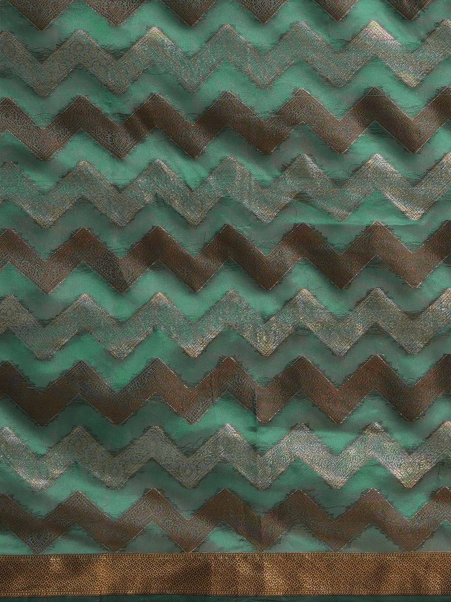 TEAL GREEN KANCHI VOL.6 SILK