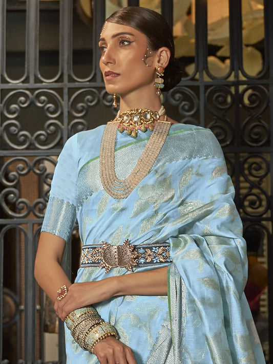 TURQUOISE KISHIR SILK