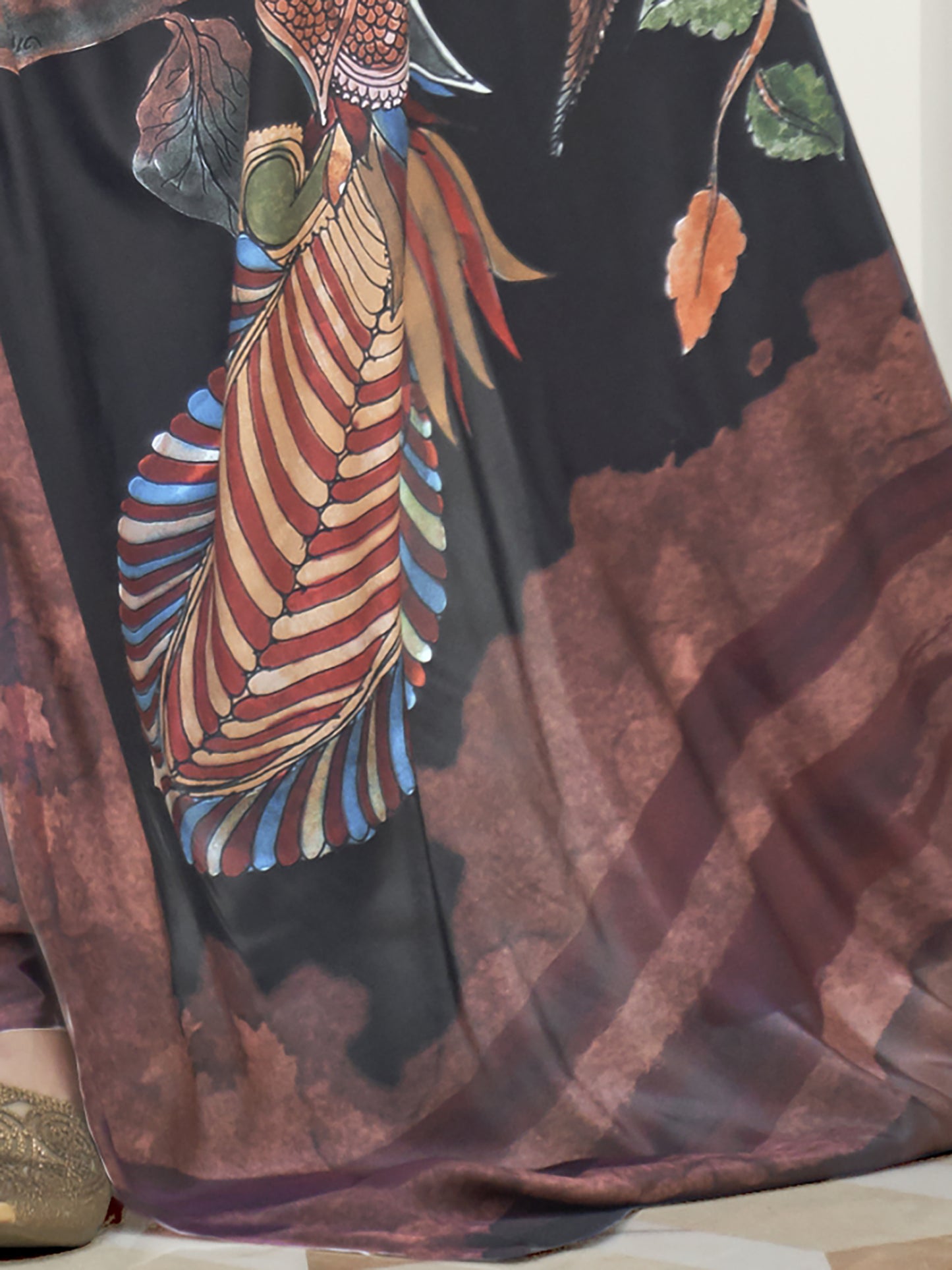 BLACK KALAMKARI SAREE