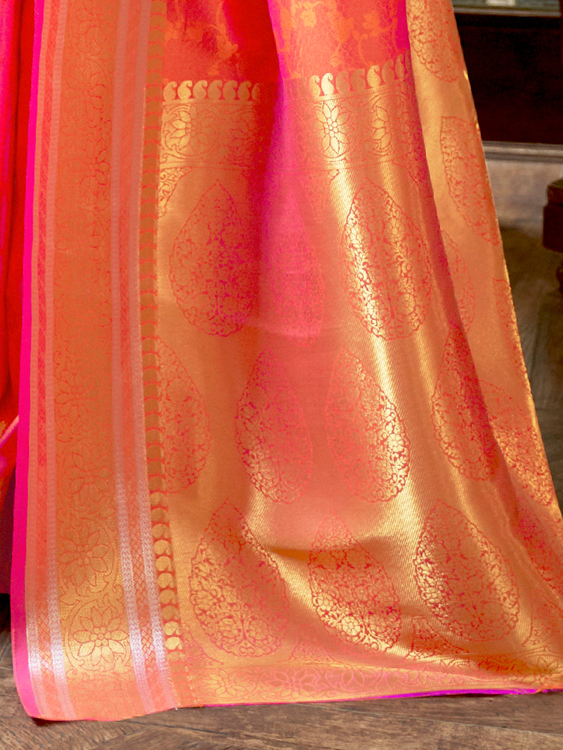 PEACH KALLAVI SILK