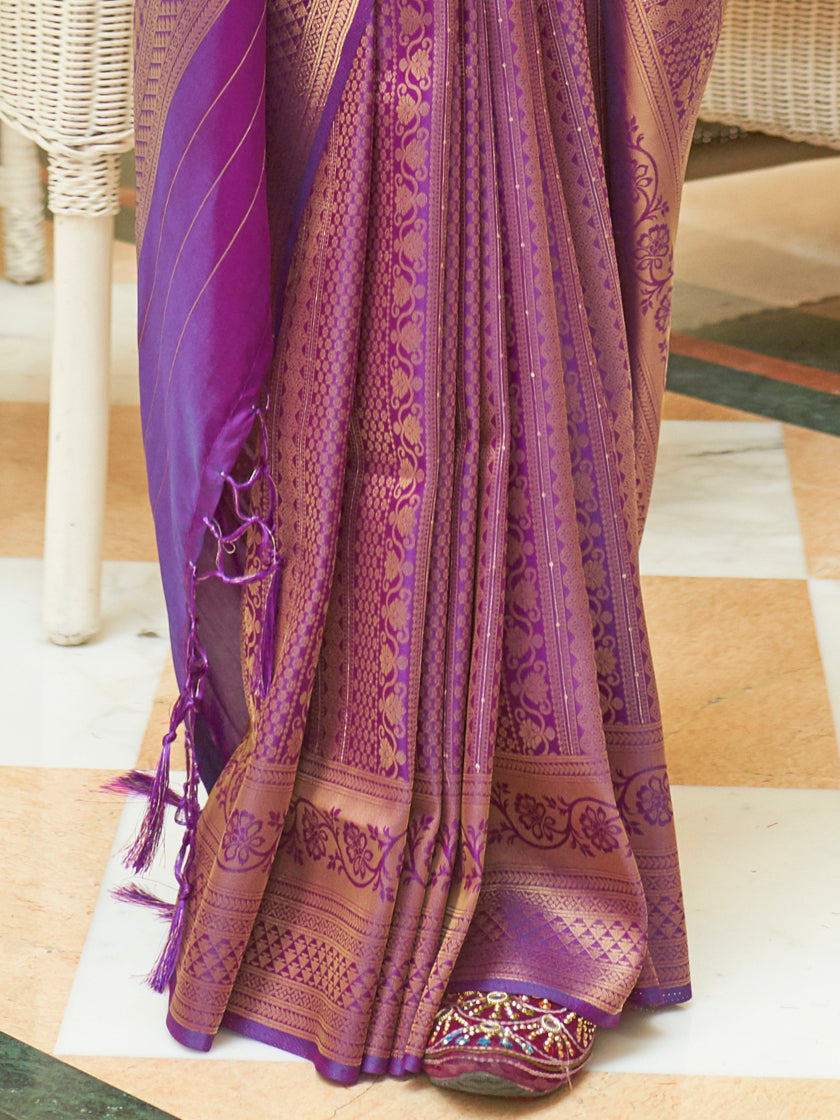 PURPLE KISHIKA SILK