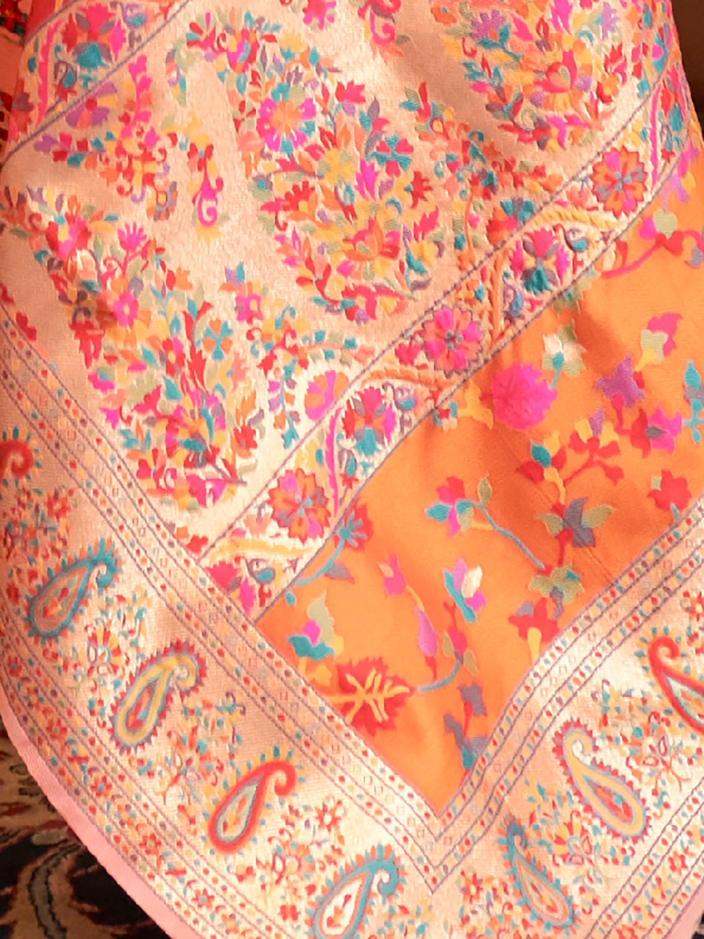 PEACH KASHIFA SILK