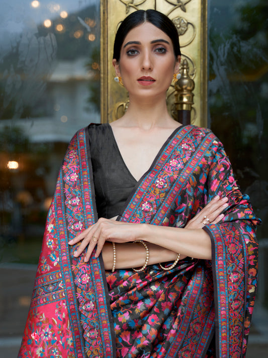 BLACK KASHIFA SILK