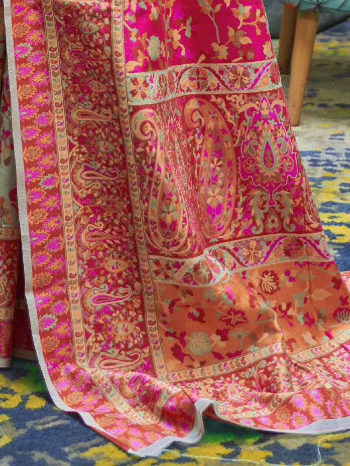 SEA GREEN KASHMIRA SILK COTTON