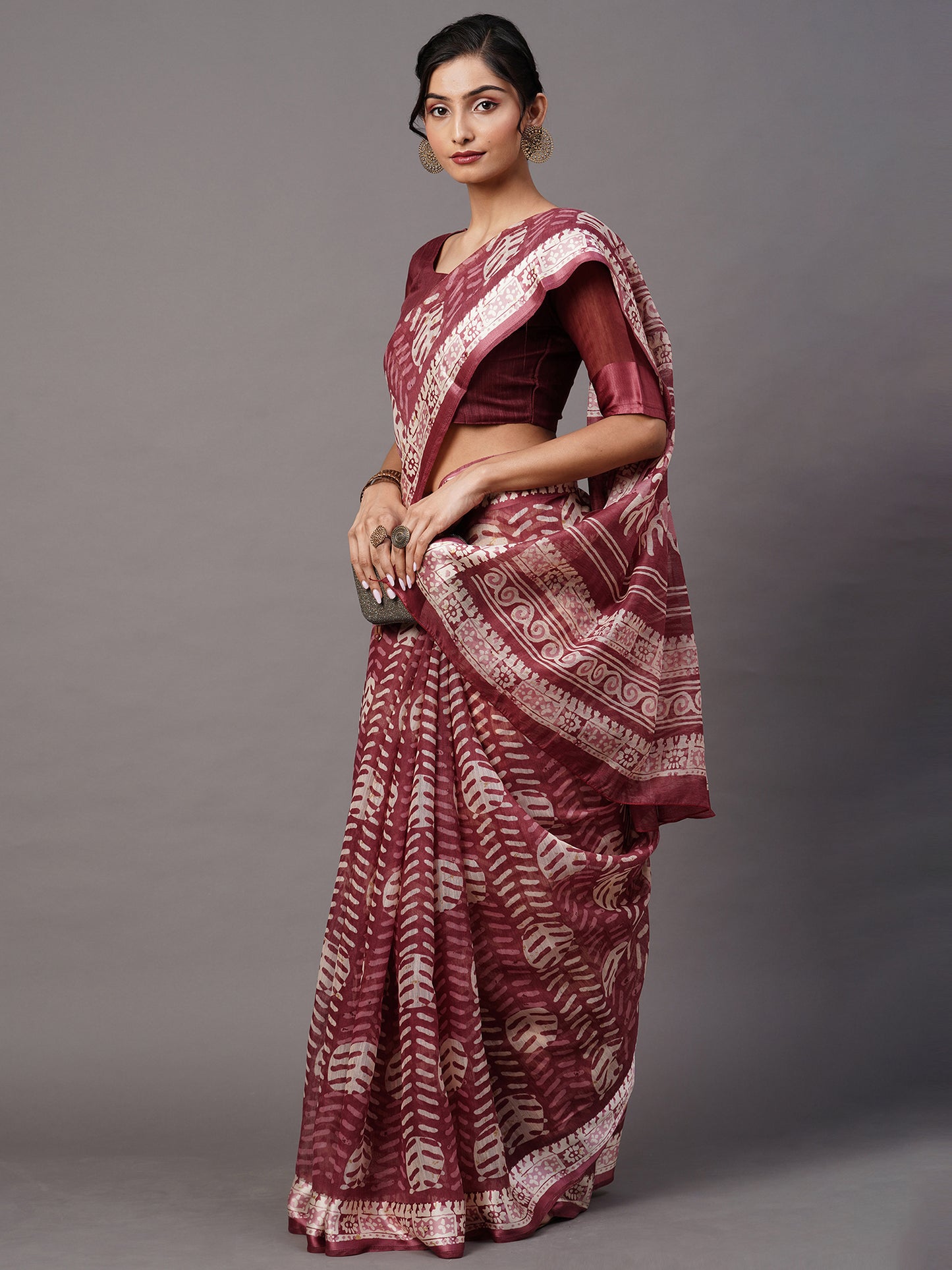 MAGENTA LINEN SATIN - 157 COTTON