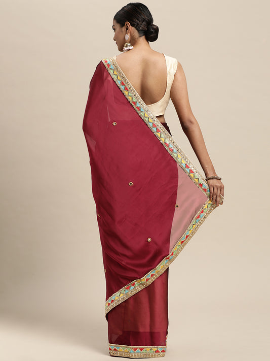 MAGENTA NAGMA GEORGETTE