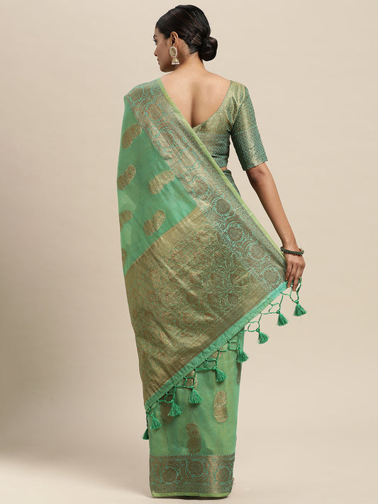 GREEN PURVA SILK