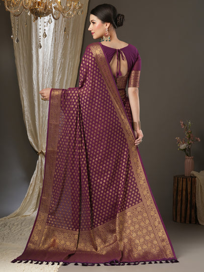 BURGUNDY ALEKHA VOL.2 GEORGETTE