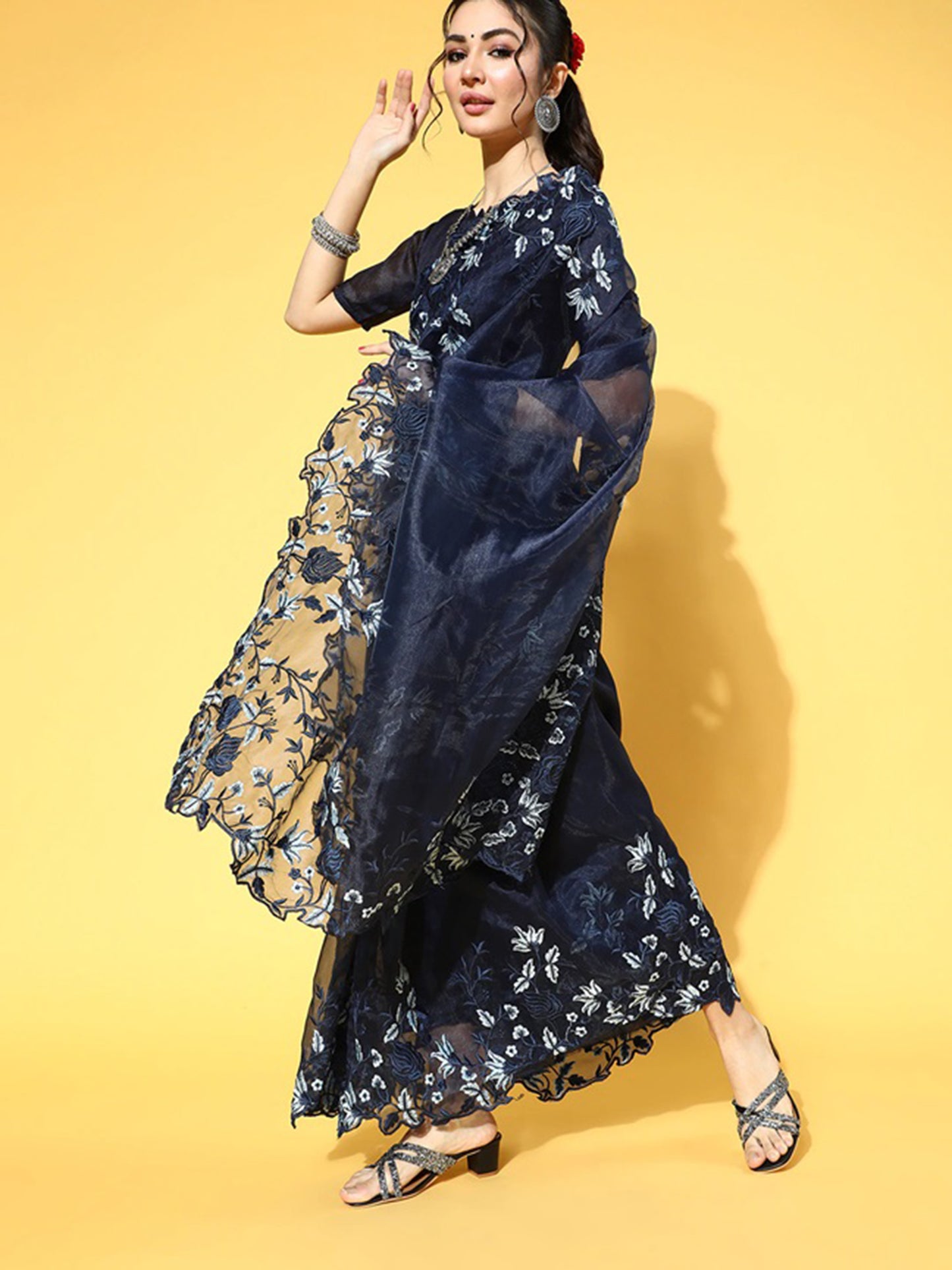 NAVY BLUE NAVYA VOL.2 ORGANZA