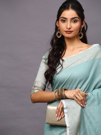 SEA GREEN SIDNAZ VOL-2 SAREE