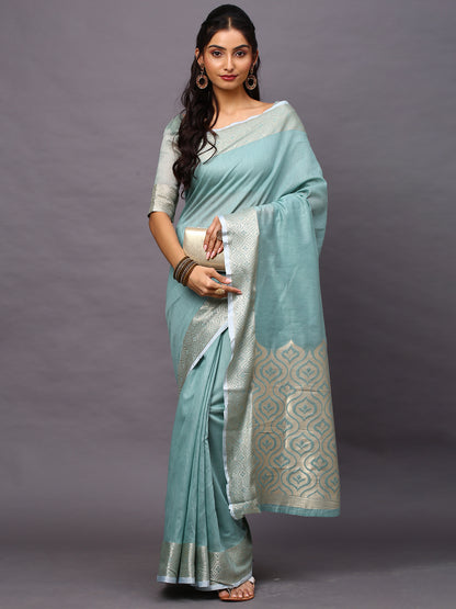 SEA GREEN SIDNAZ VOL-2 SAREE