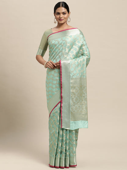 SEA GREEN PURVA VOL-3 SILK