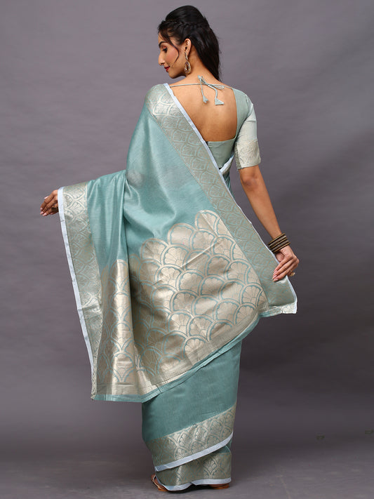 SEA GREEN SIDNAZ VOL-3 SAREE