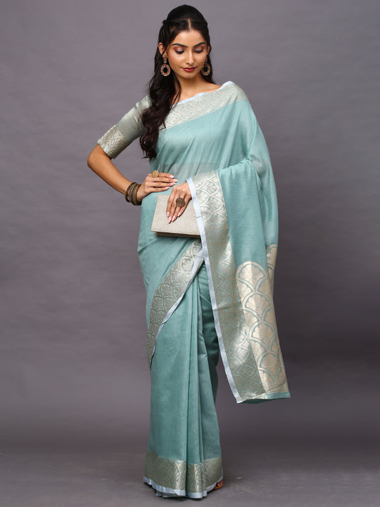 SEA GREEN SIDNAZ VOL-3 SAREE