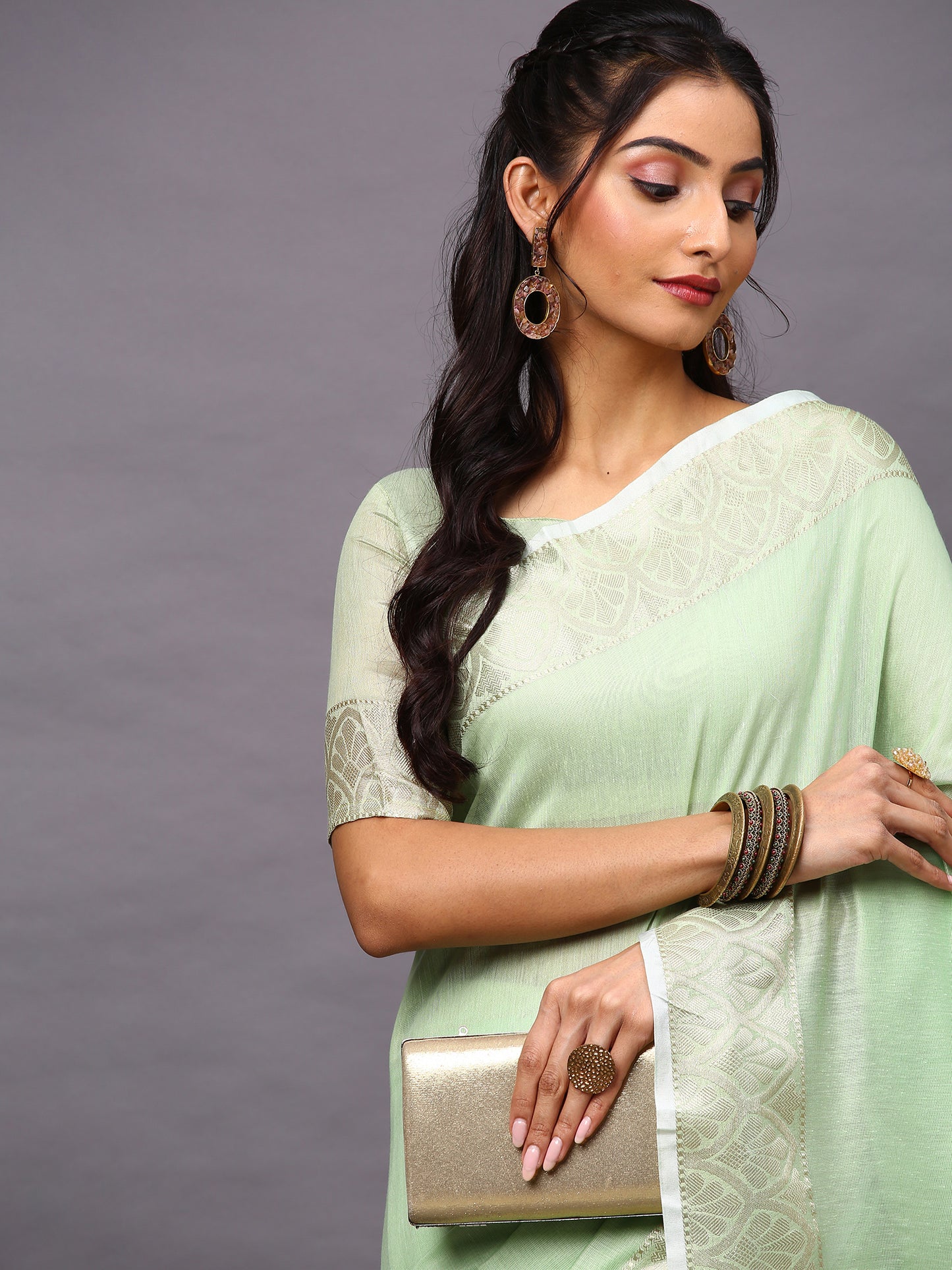 GREEN SIDNAZ VOL-3 SAREE