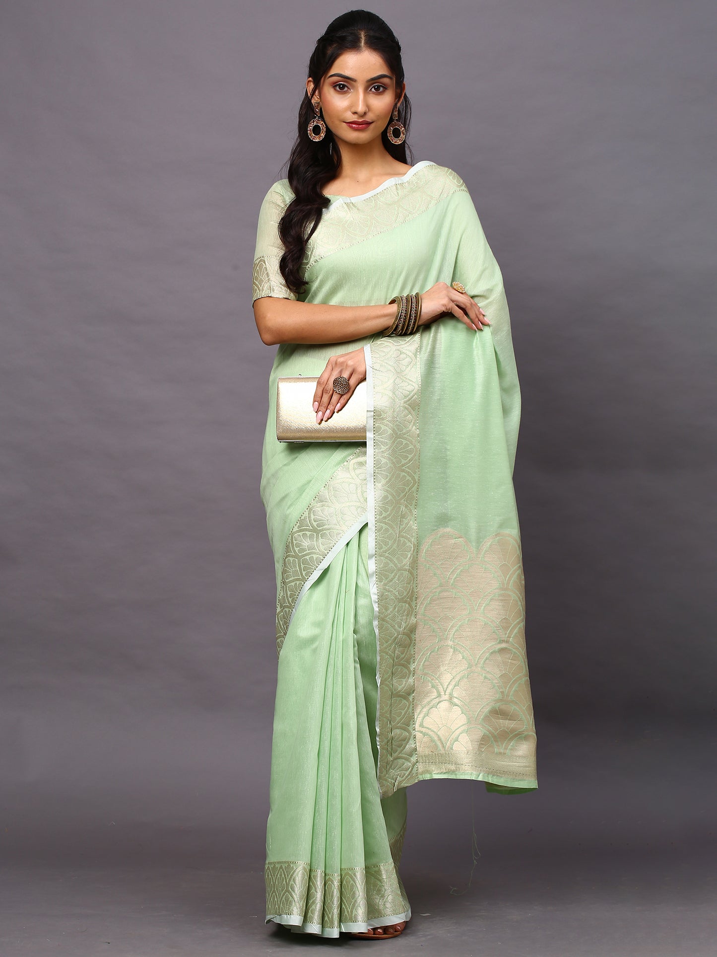 GREEN SIDNAZ VOL-3 SAREE