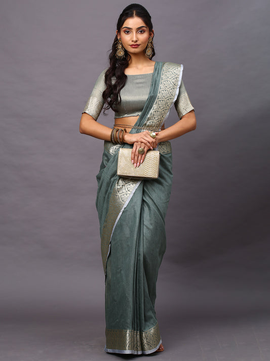 SEA GREEN SIDNAZ VOL-3 SAREE