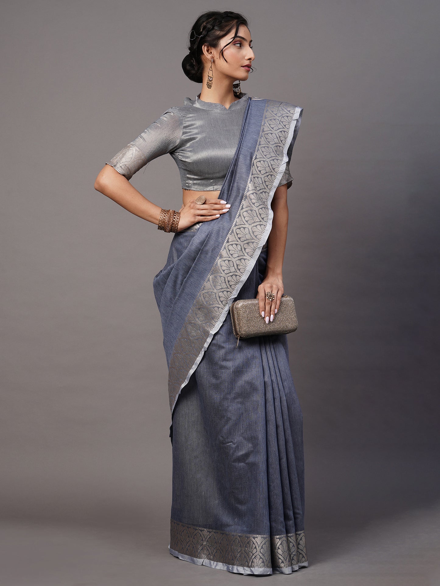BLUE SIDNAZ VOL-3 SAREE