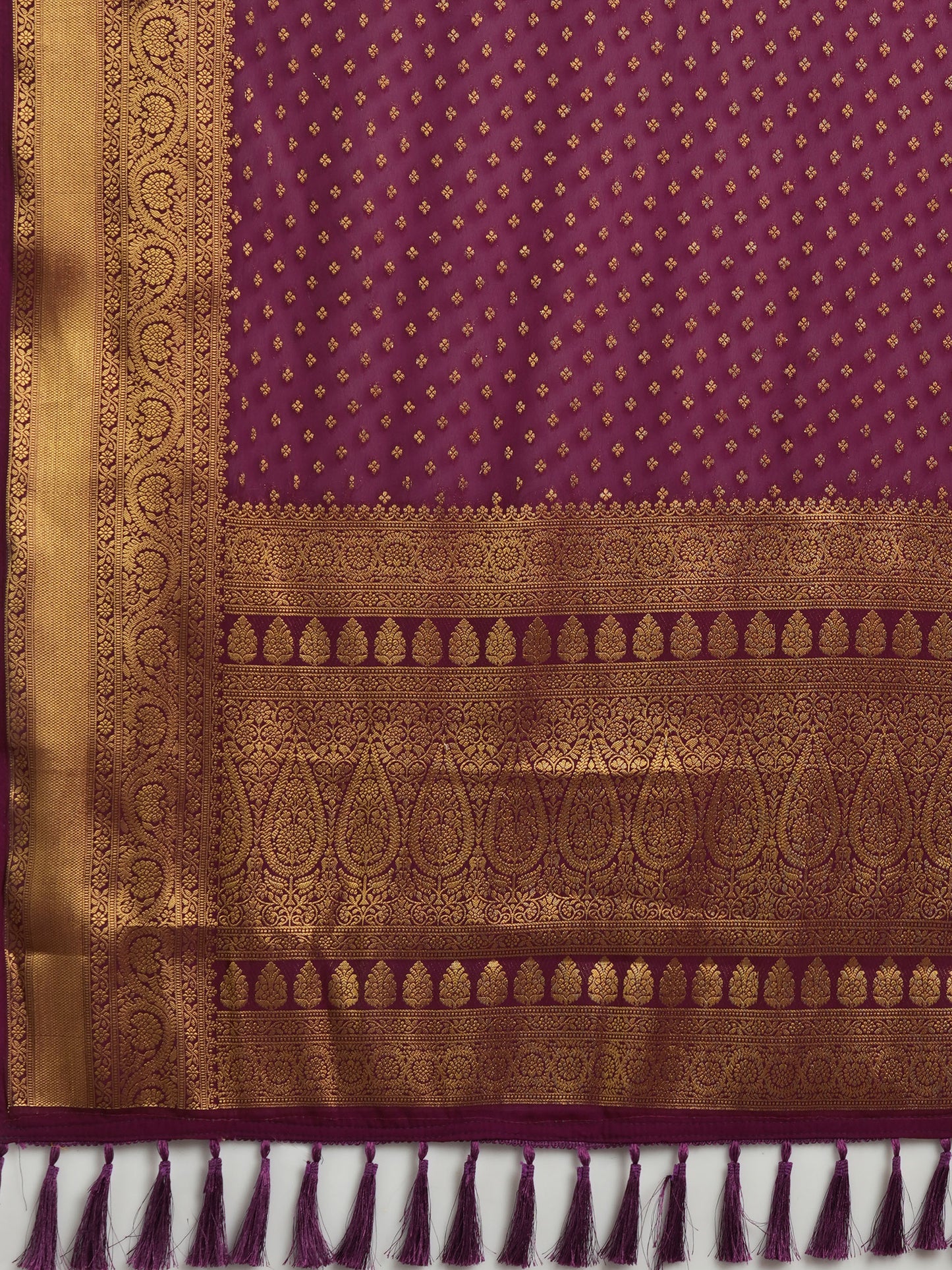 BURGUNDY ALEKHA VOL.4 GEORGETTE