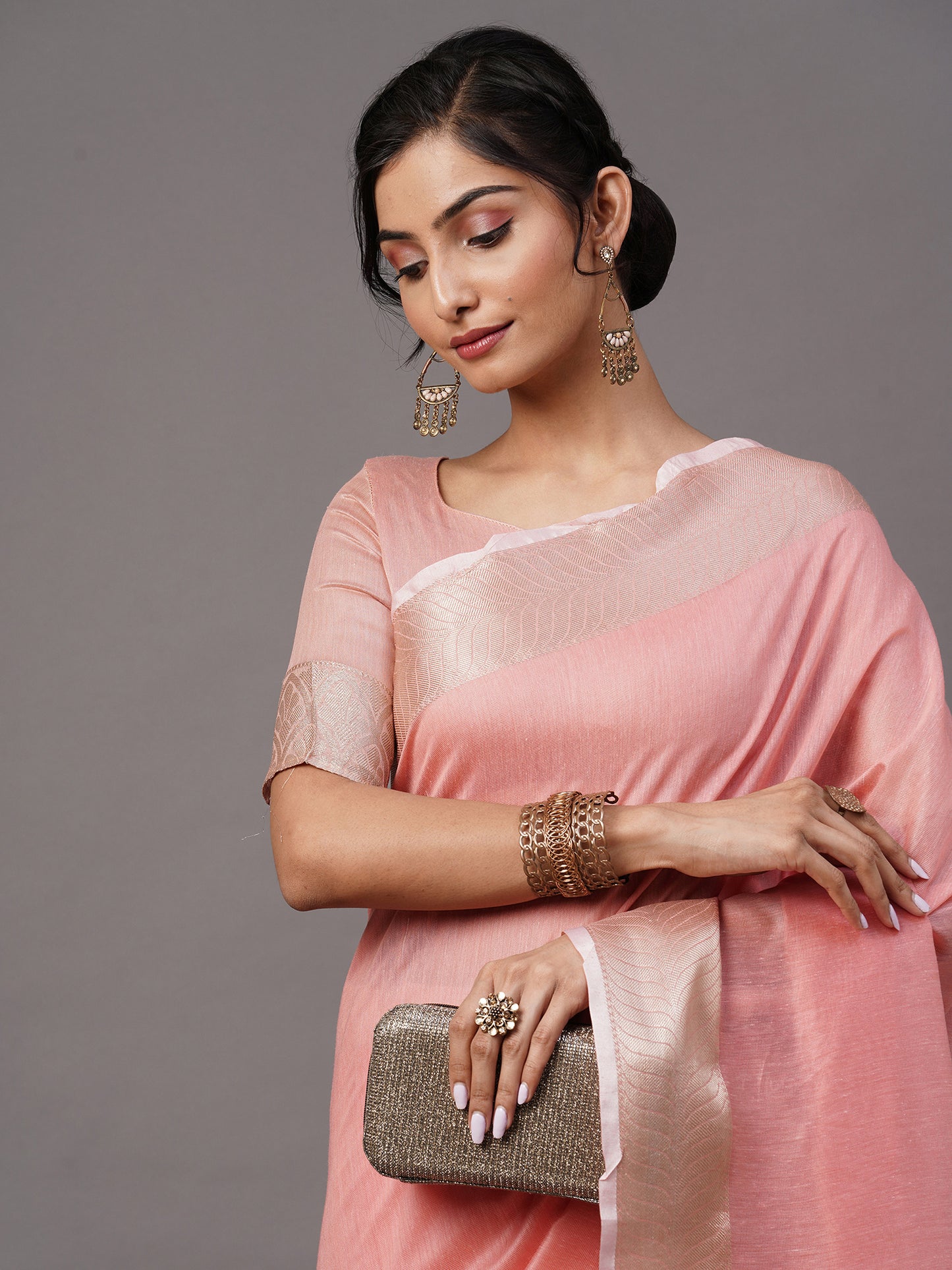 PINK SIDNAZ VOL-4 SAREE