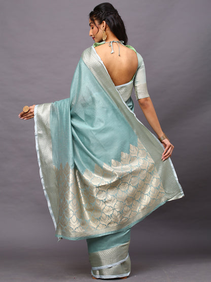 SEA GREEN SIDNAZ VOL-4 SAREE