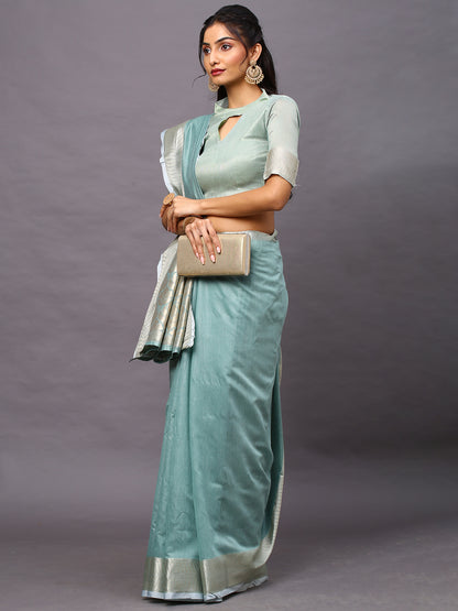 SEA GREEN SIDNAZ VOL-4 SAREE