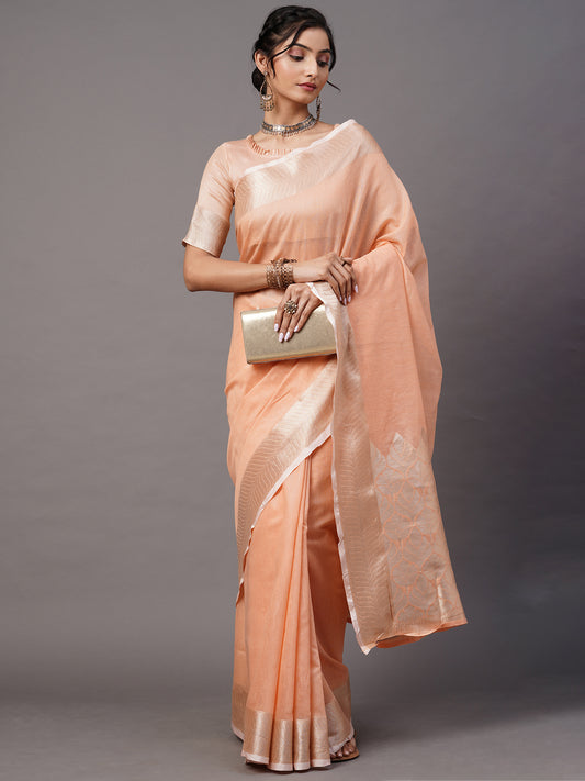 PEACH SIDNAZ VOL-4 SAREE