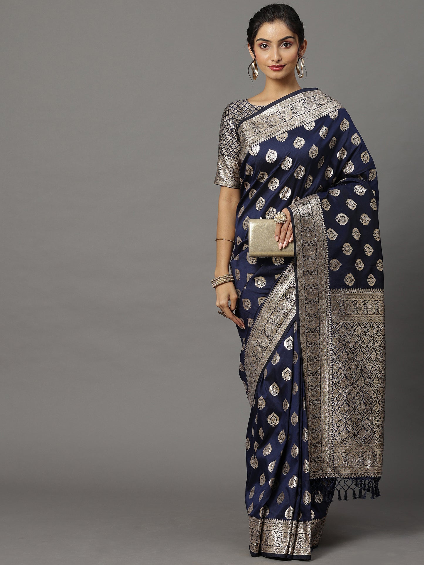 NAVY BLUE VMIKA VOL.4 SILK