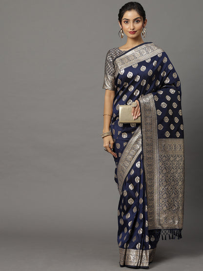 NAVY BLUE VMIKA VOL.4 SILK