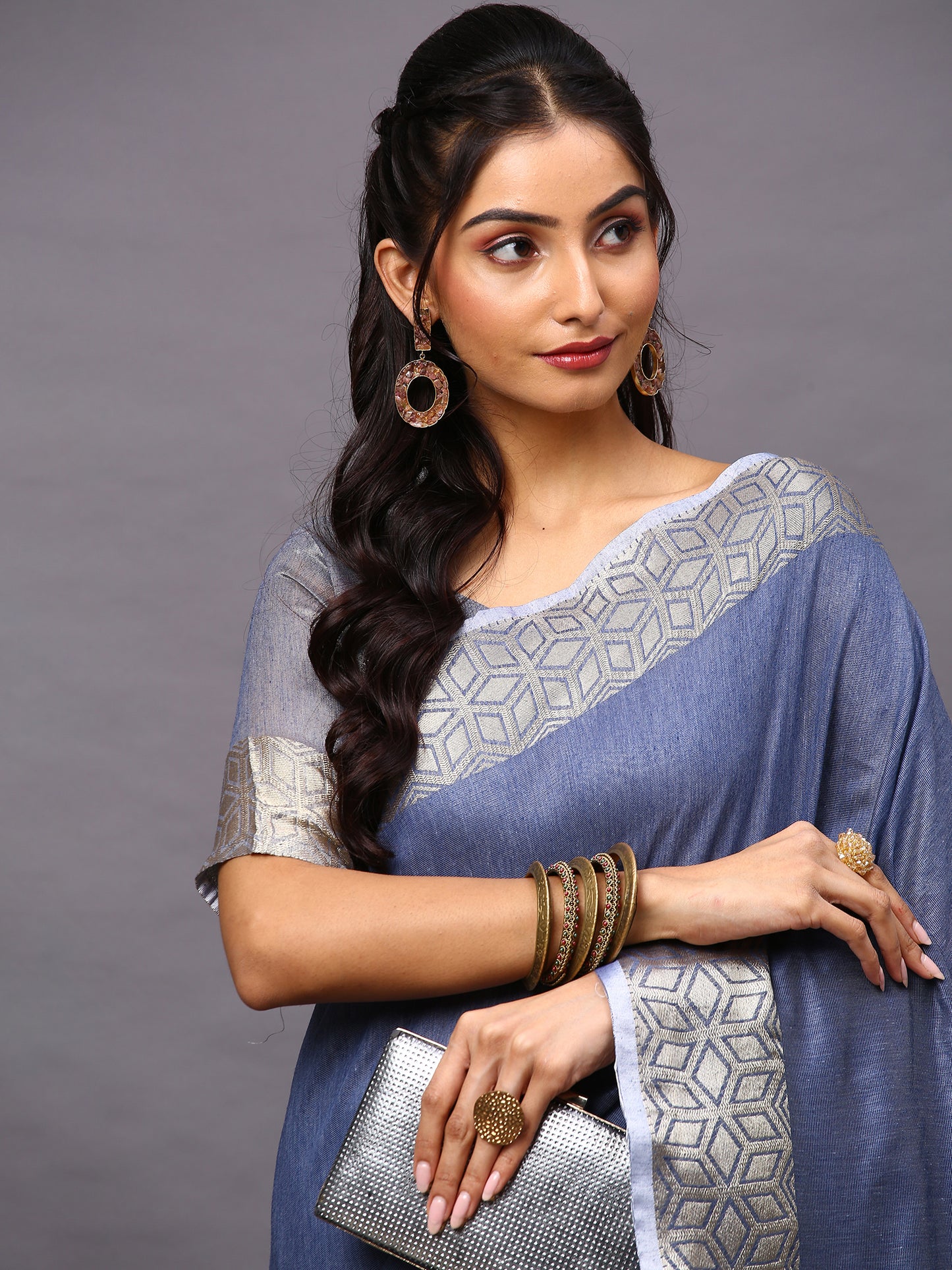 BLUE SIDNAZ VOL-5 SAREE
