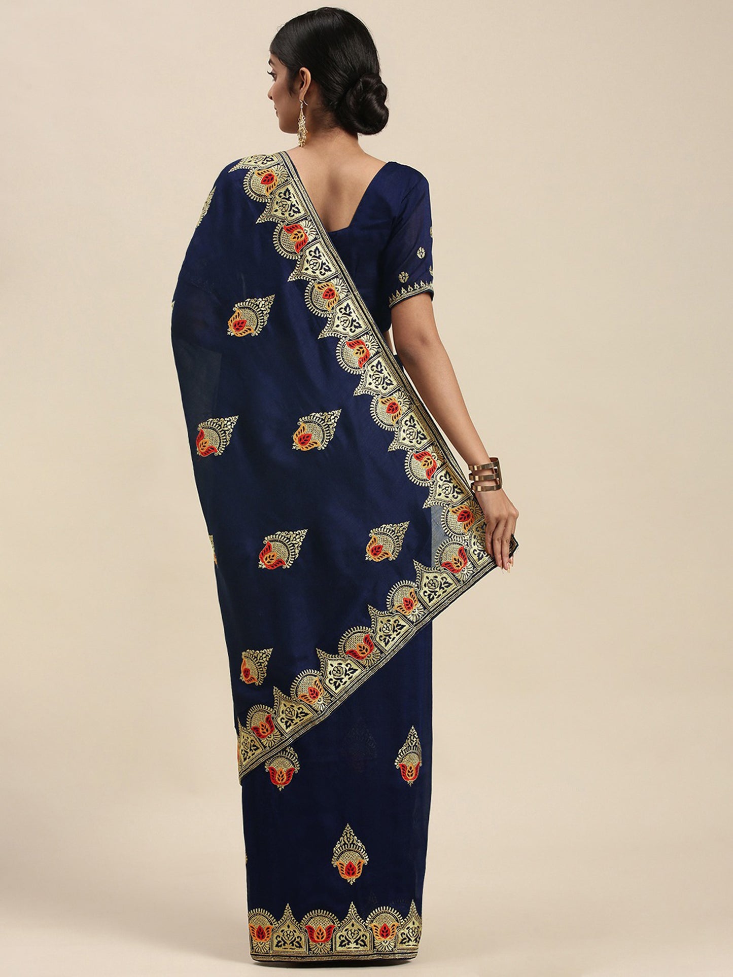 NAVY BLUE SAMEERA VOL.5 SILK
