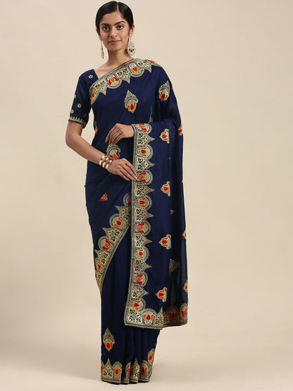 NAVY BLUE SAMEERA VOL.5 SILK