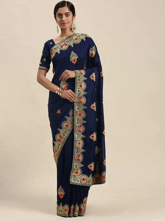 NAVY BLUE SAMEERA VOL.5 SILK