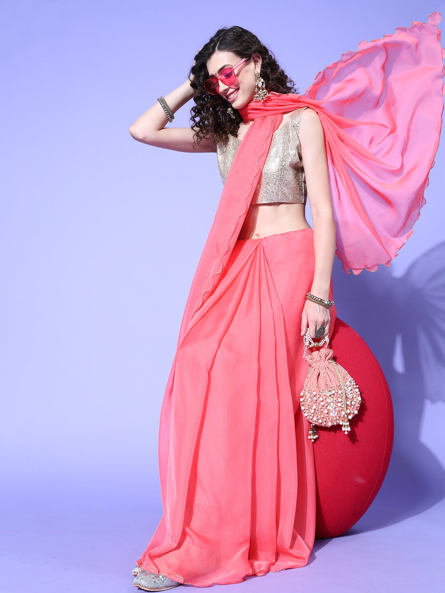 PINK AFREEN VOL.6 ORGANZA