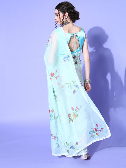 LIGHT GREEN AFREEN VOL.7 ORGANZA