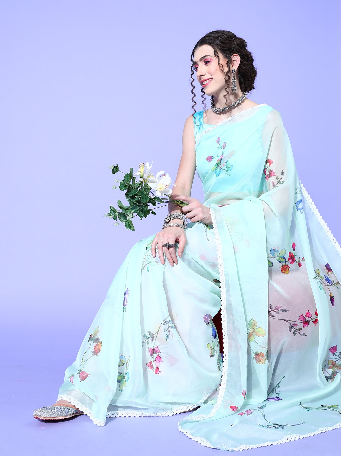 LIGHT GREEN AFREEN VOL.7 ORGANZA