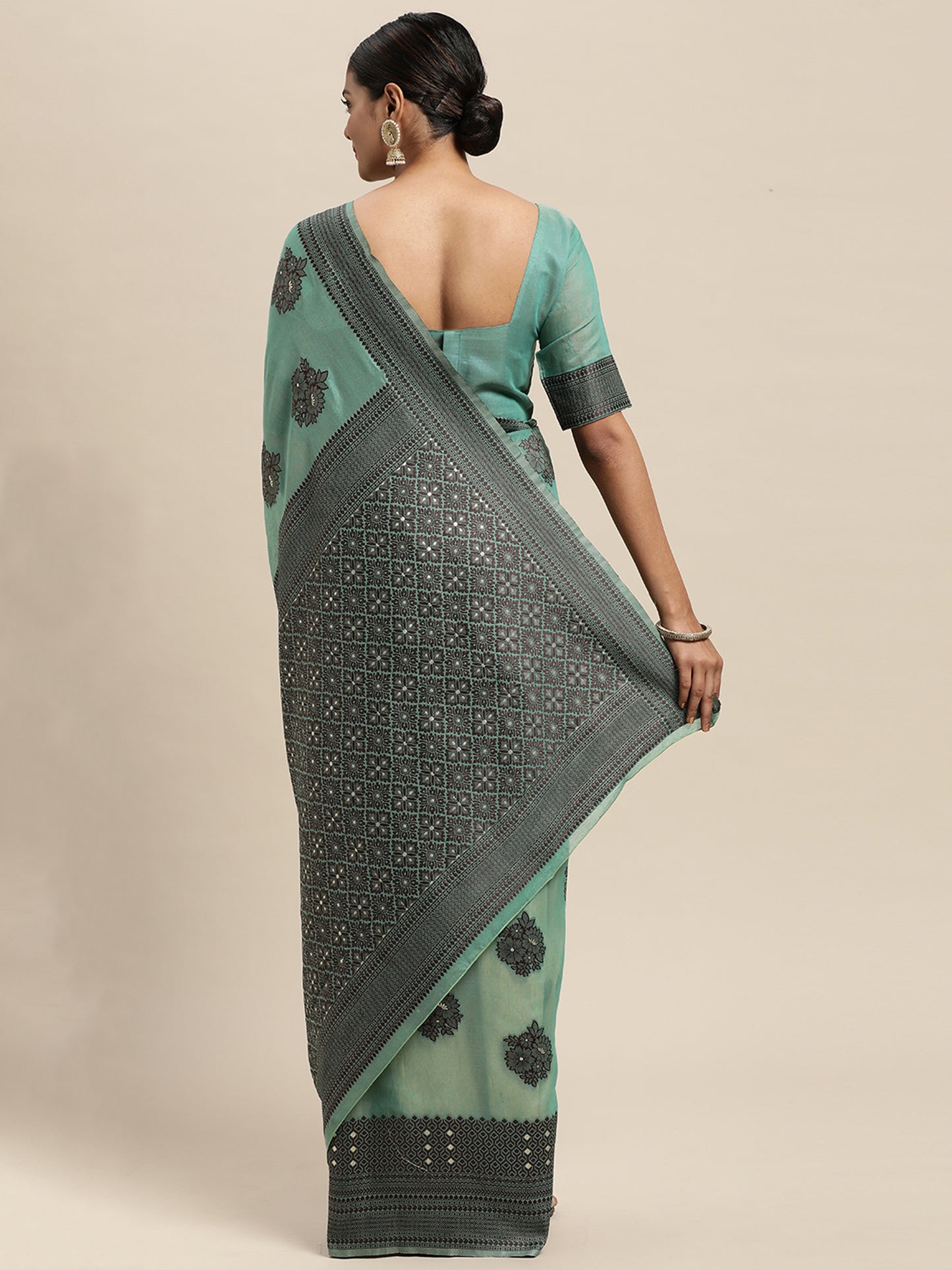 TEAL GREEN DIXITA VOL -7 SILK