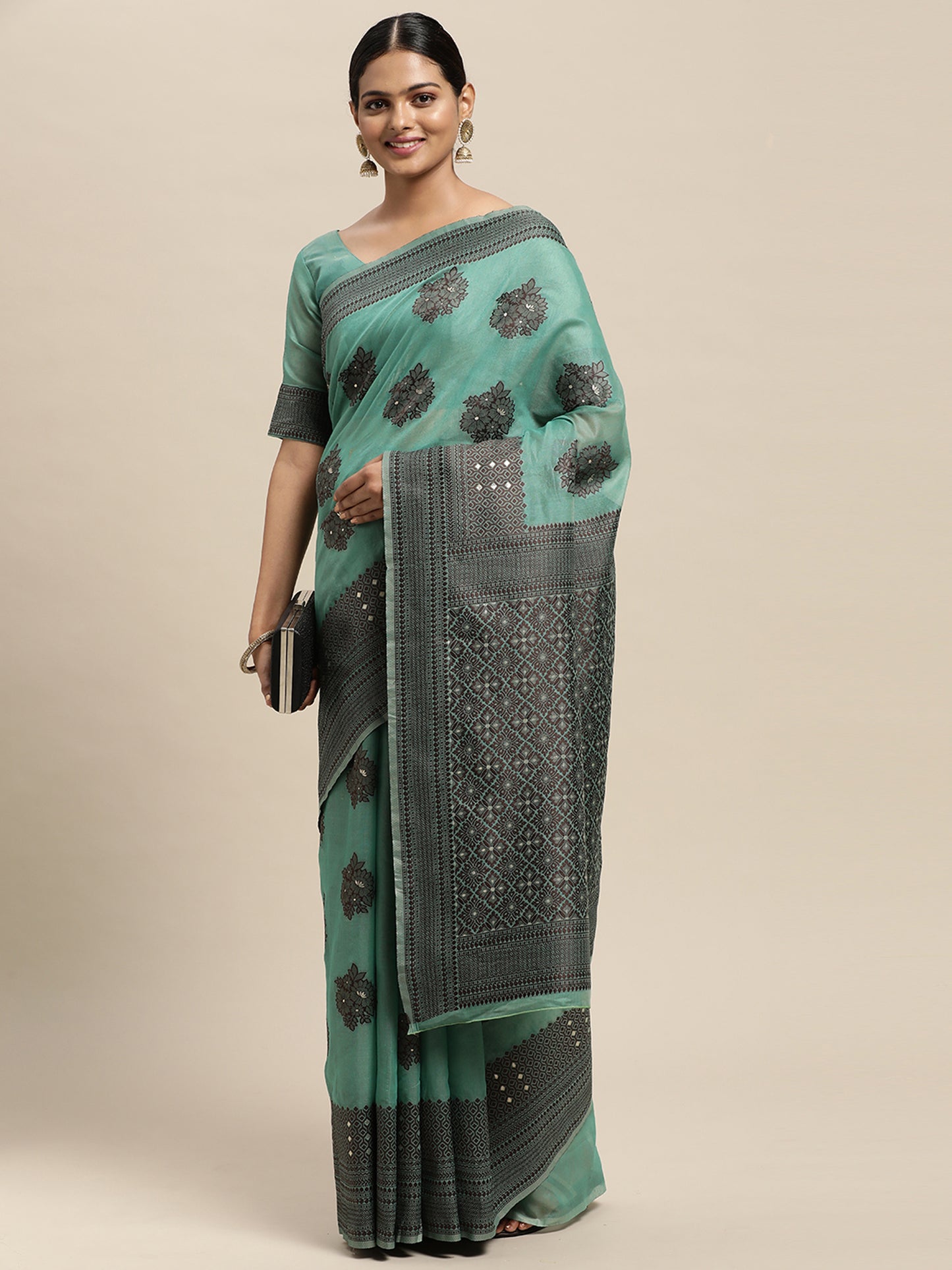 TEAL GREEN DIXITA VOL -7 SILK