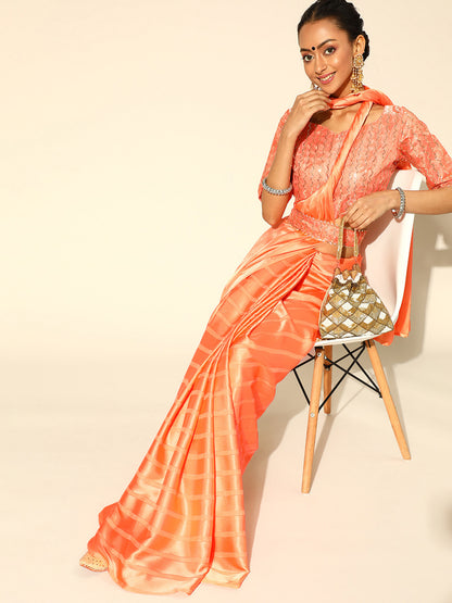 ORANGE STRIP VOL.08 SAREE